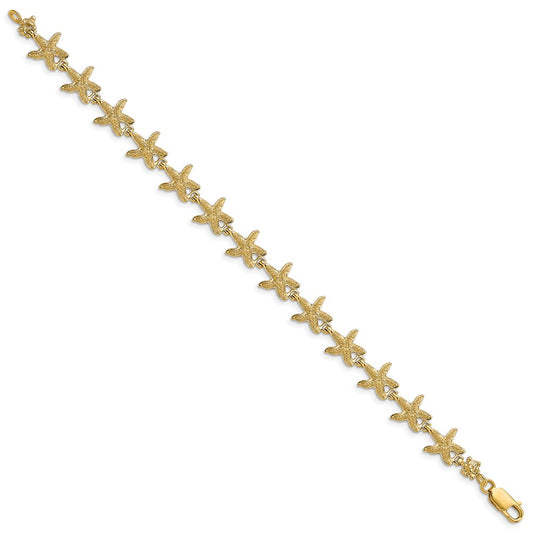Textured Starfish Bracelet - WBC