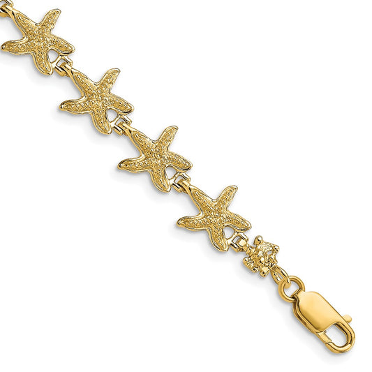 Textured Starfish Bracelet - WBC