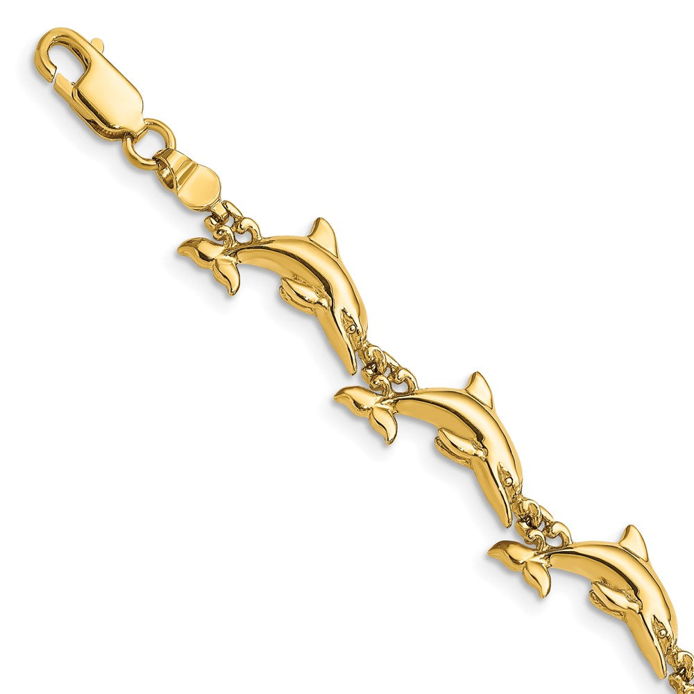 Polished Dolphin Bracelet - WBC