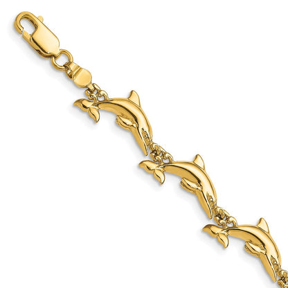 Polished Dolphin Bracelet - WBC
