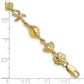 Polished and Textured Ocean Motif Bracelet - WBC