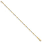 Two-tone Diamond-Cut Wavy and Beaded 7.5in Bracelet - WBC