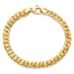 Satin and Polished Fancy Curb Link Bracelet - WBC