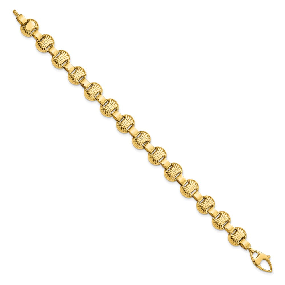 Polished & Textured Fancy Bracelet - WBC