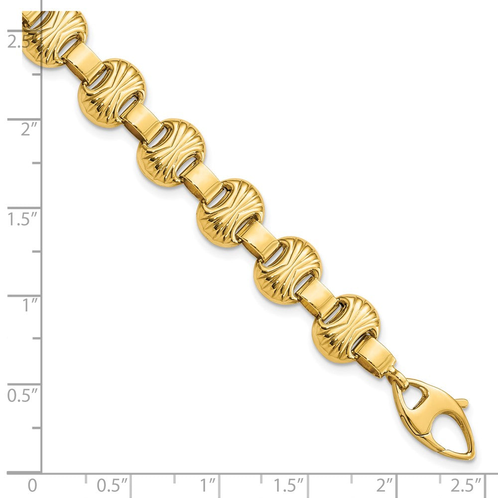 Polished & Textured Fancy Bracelet - WBC