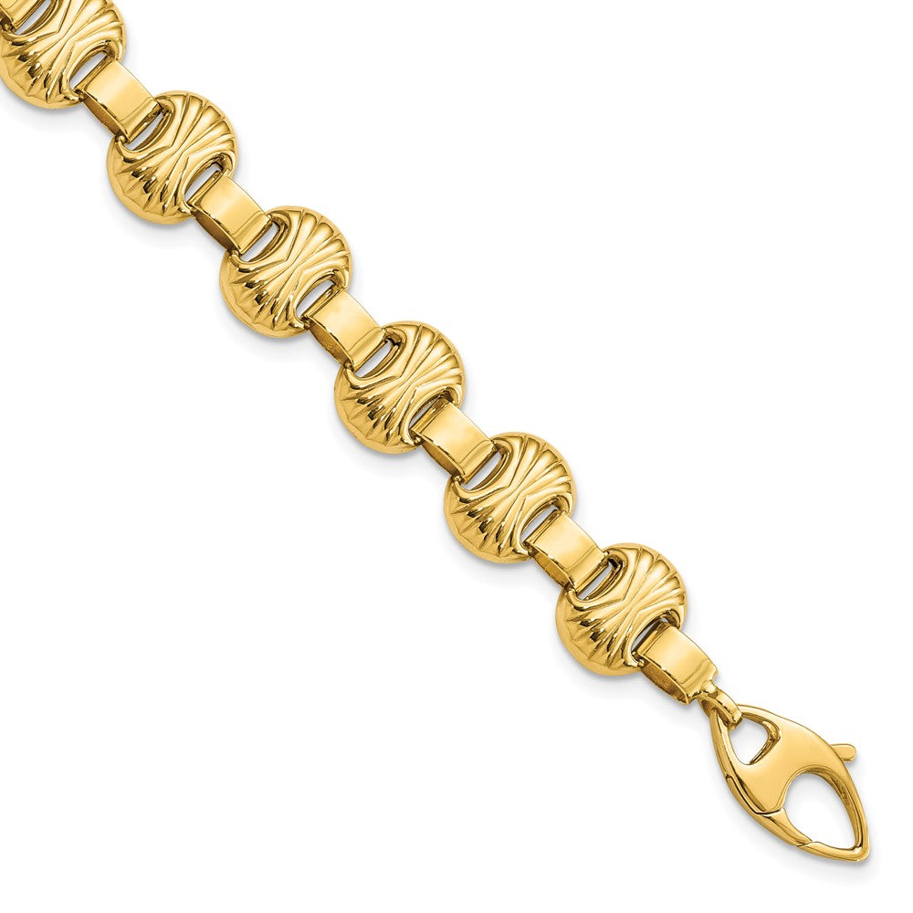 Polished & Textured Fancy Bracelet - WBC