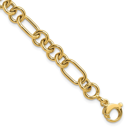 Polished Fancy Link Bracelet - WBC