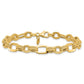 Polished and Textured Fancy Link Bracelet - WBC