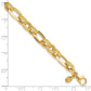 Polished and Textured Fancy Link Bracelet - WBC