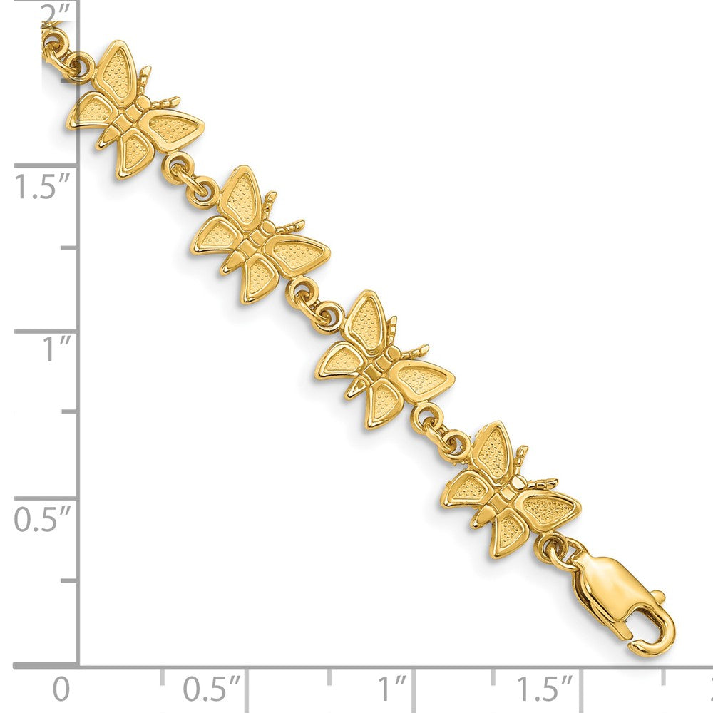 Satin and Polished Butterfly Bracelet - WBC