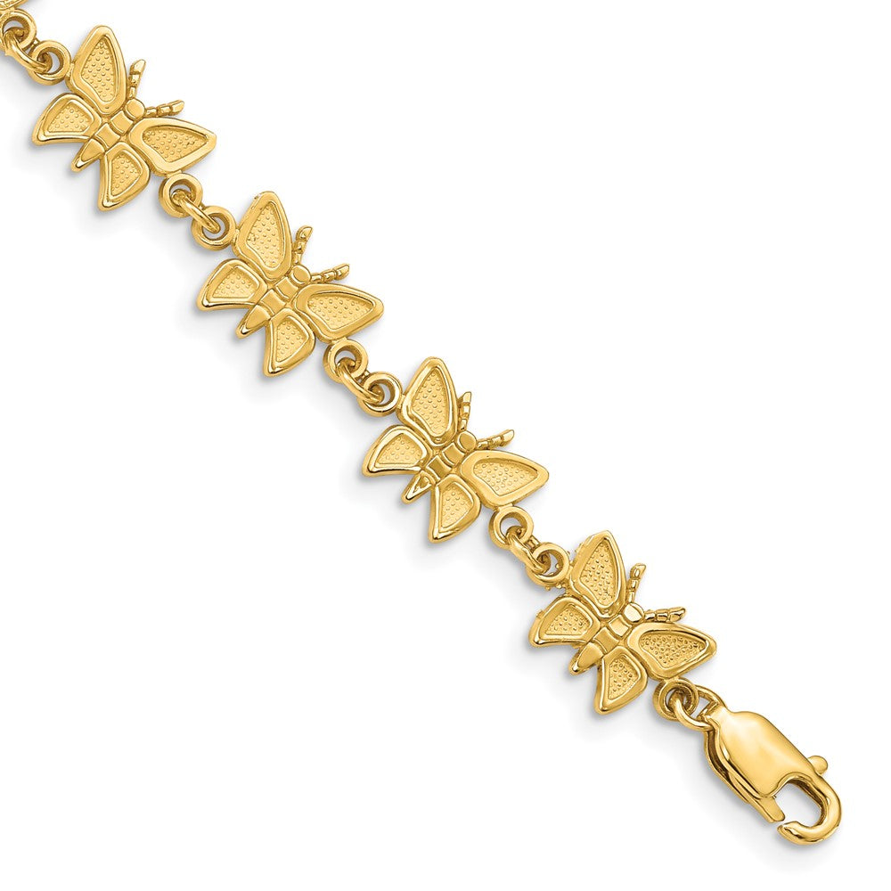 Satin and Polished Butterfly Bracelet - WBC