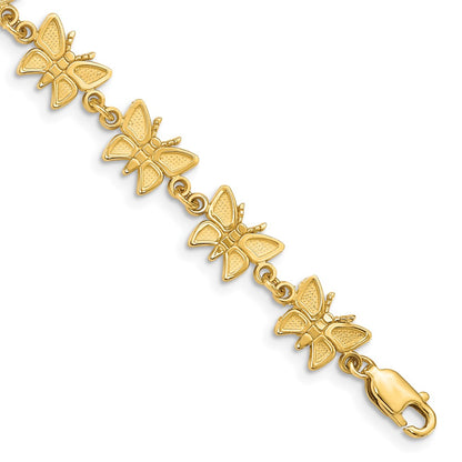 Satin and Polished Butterfly Bracelet - WBC