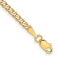 Flat Beveled Curb with Lobster Clasp Bracelet - WBC