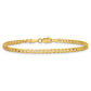 Flat Beveled Curb with Lobster Clasp Bracelet - WBC