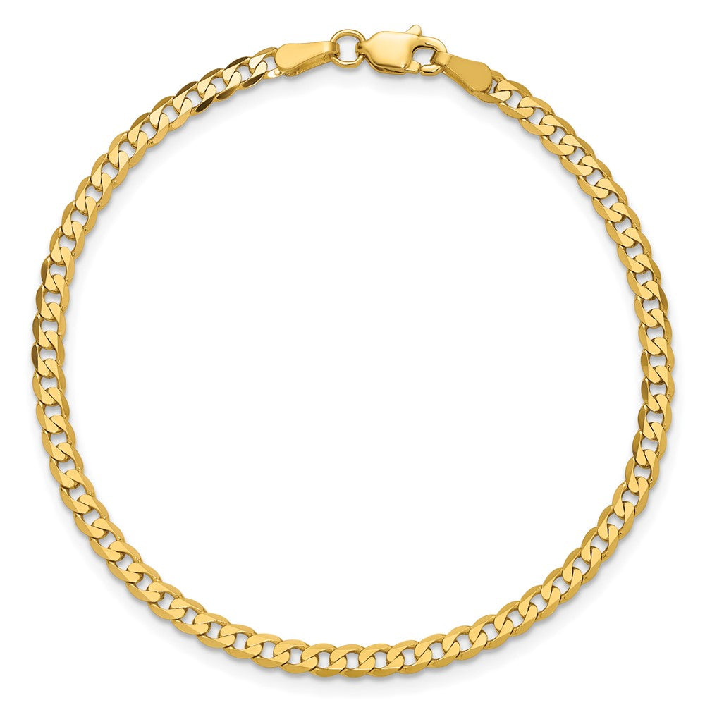 Flat Beveled Curb with Lobster Clasp Bracelet - WBC