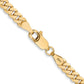 Flat Beveled Curb with Lobster Clasp Chain - WBC