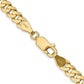 Flat Beveled Curb with Lobster Clasp Chain - WBC