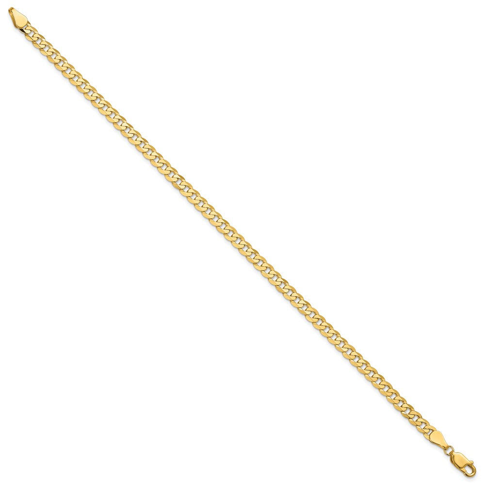 Flat Beveled Curb with Lobster Clasp Chain - WBC