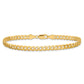 Flat Beveled Curb with Lobster Clasp Bracelet - WBC