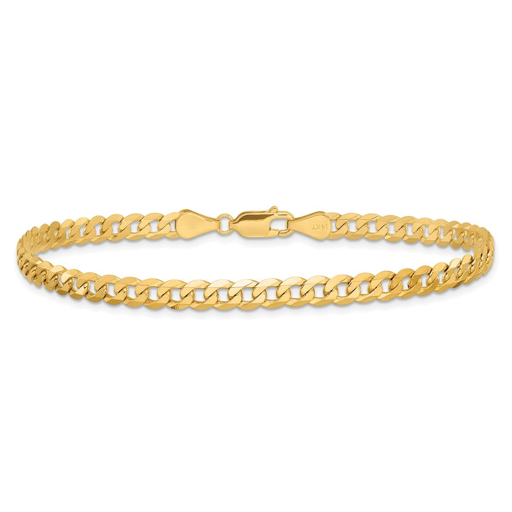 Flat Beveled Curb with Lobster Clasp Chain - WBC