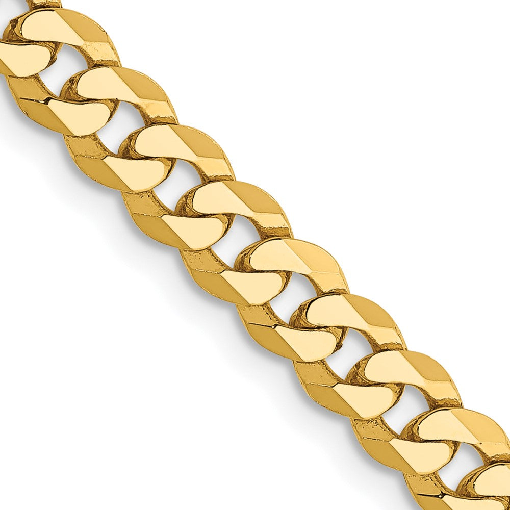 Flat Beveled Curb with Lobster Clasp Chain - WBC