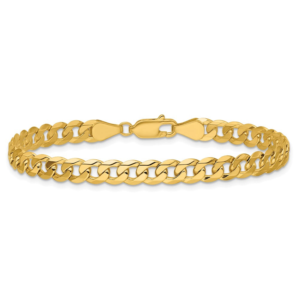 Flat Beveled Curb with Lobster Clasp Chain - WBC