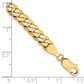 Flat Beveled Curb with Lobster Clasp Chain - WBC
