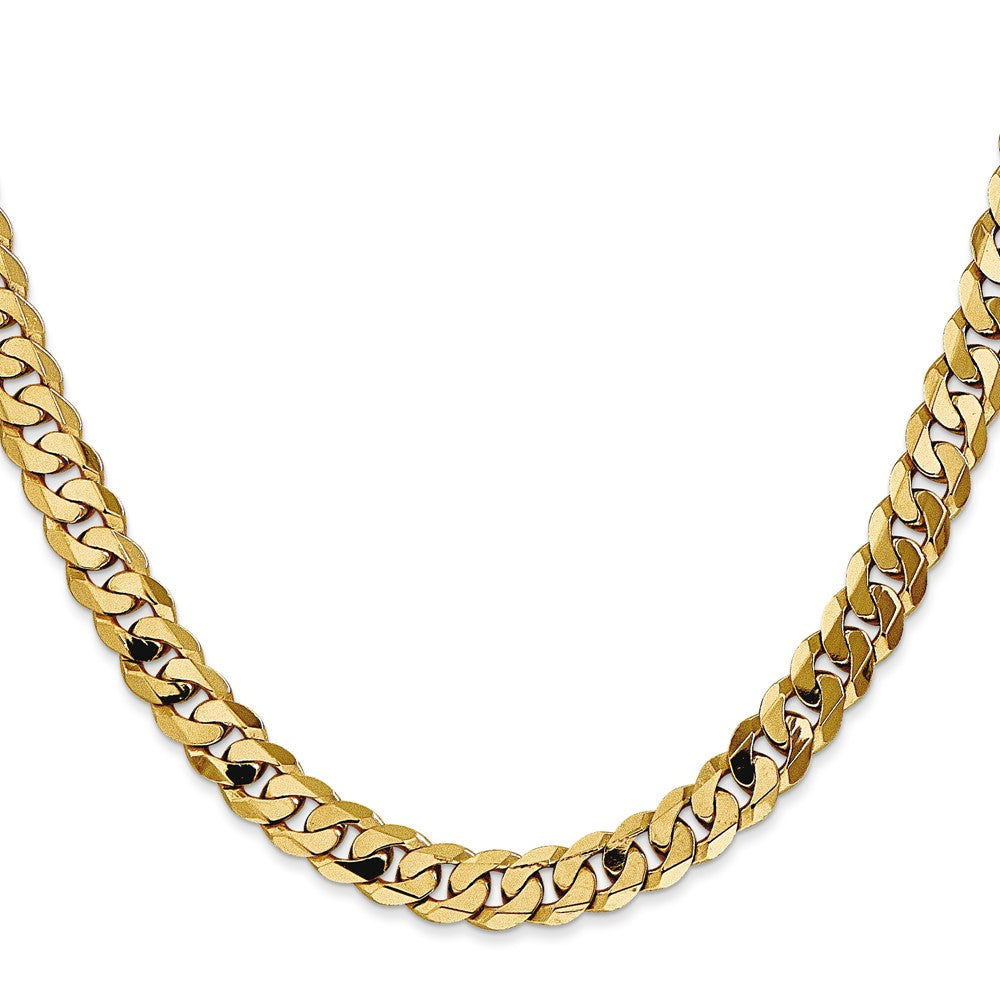 Flat Beveled Curb with Lobster Clasp Chain - WBC