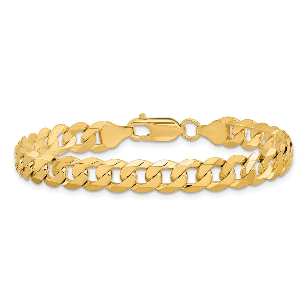Flat Beveled Curb with Lobster Clasp Chain - WBC