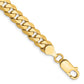 Flat Beveled Curb with Lobster Clasp Bracelet - WBC