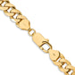 Flat Beveled Curb with Lobster Clasp Chain - WBC