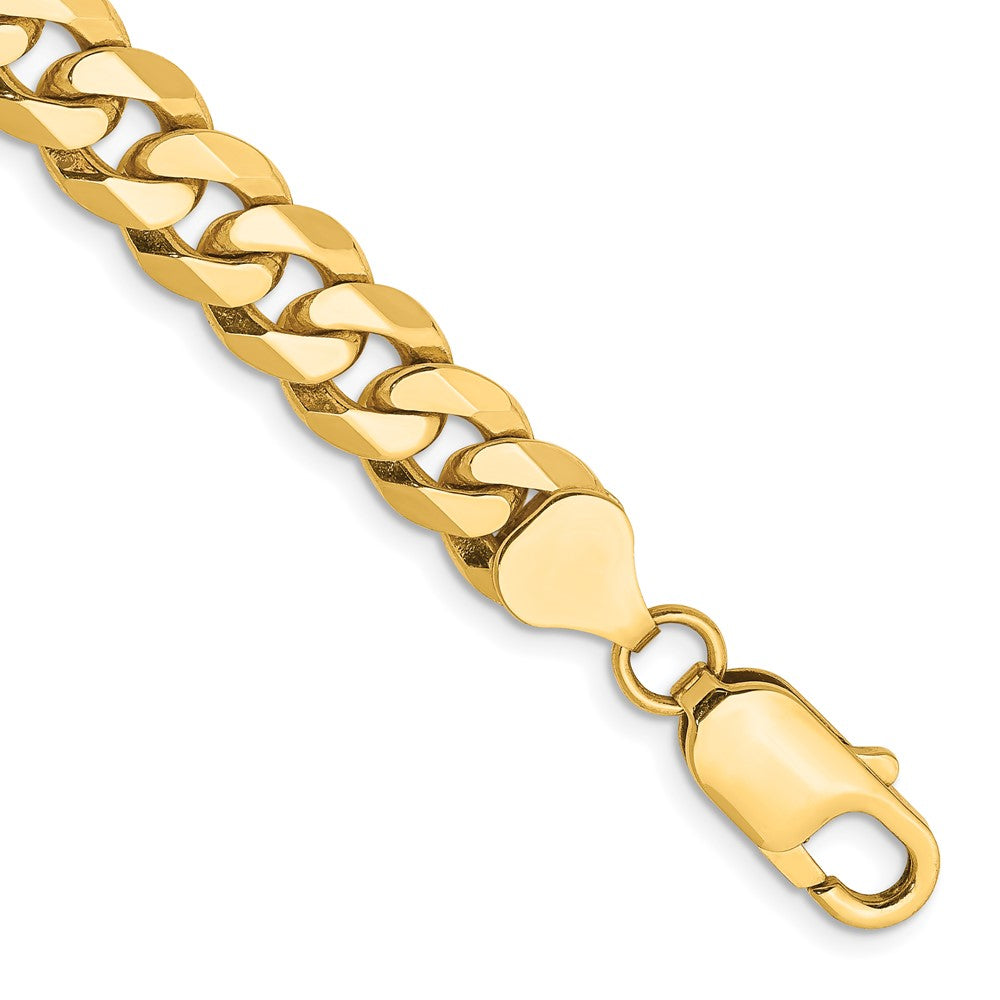 Flat Beveled Curb with Lobster Clasp Chain - WBC