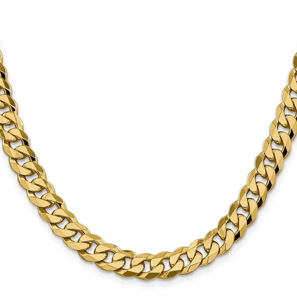 Flat Beveled Curb with Lobster Clasp Chain - WBC
