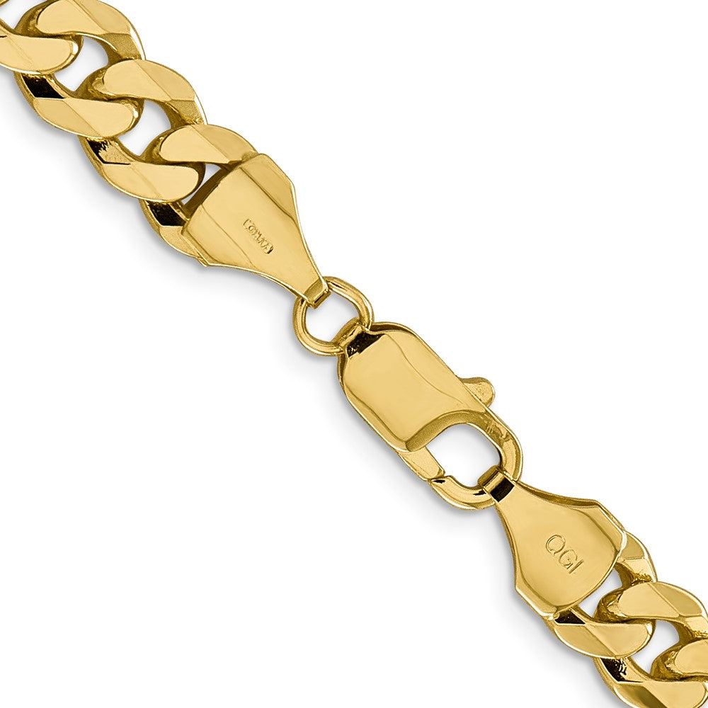 Flat Beveled Curb with Lobster Clasp Chain - WBC