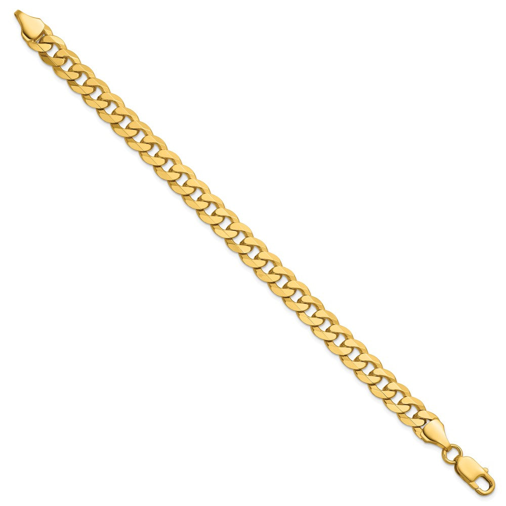 Flat Beveled Curb with Lobster Clasp Chain - WBC