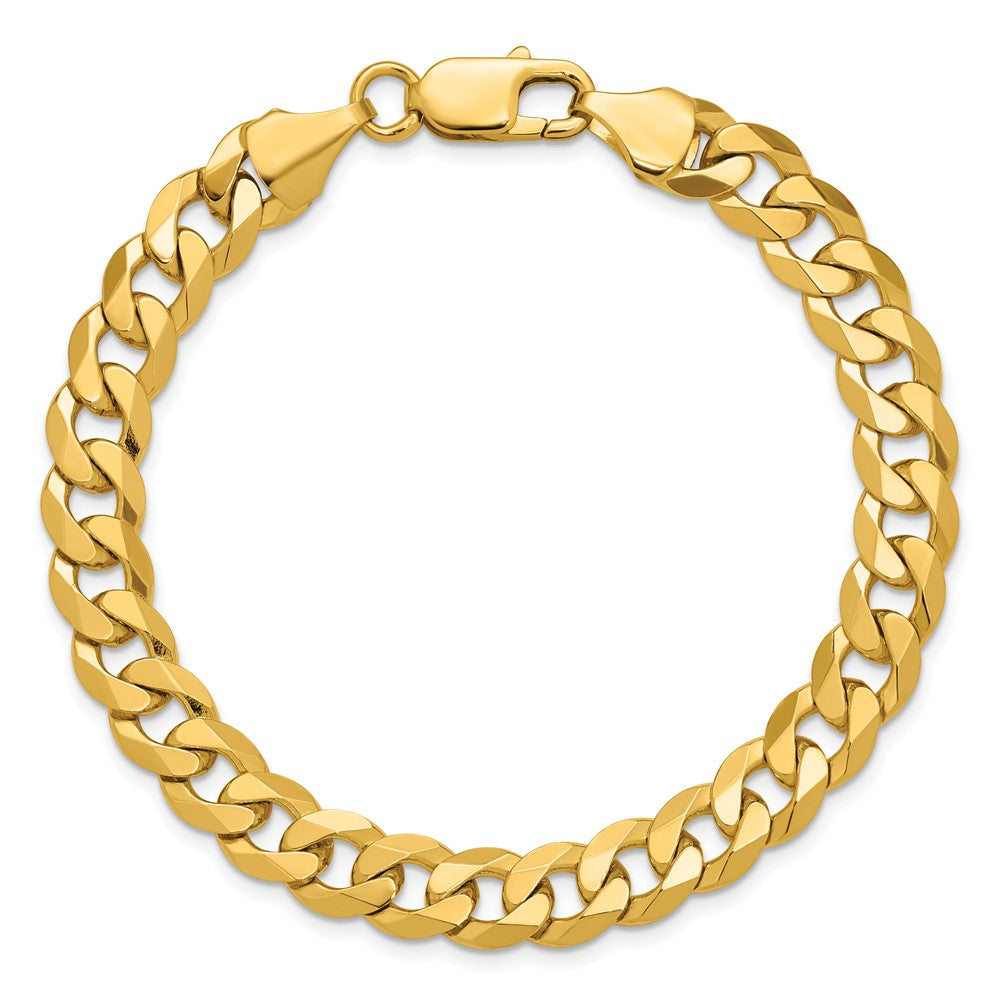 Flat Beveled Curb with Lobster Clasp Chain - WBC