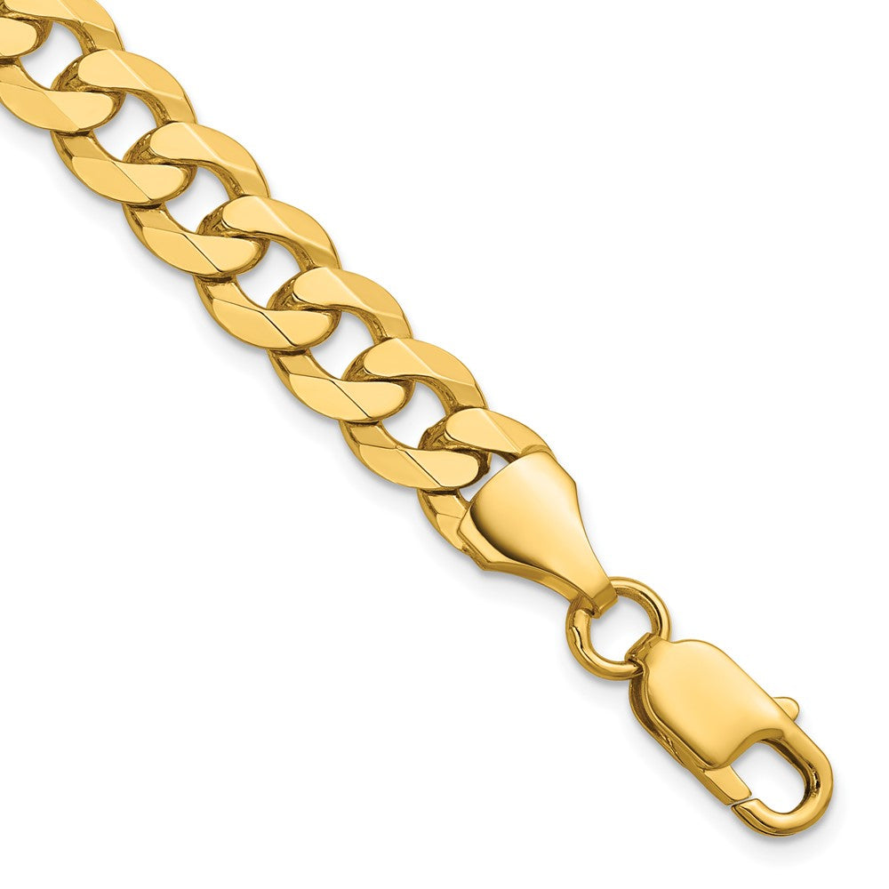 Flat Beveled Curb with Lobster Clasp Bracelet - WBC
