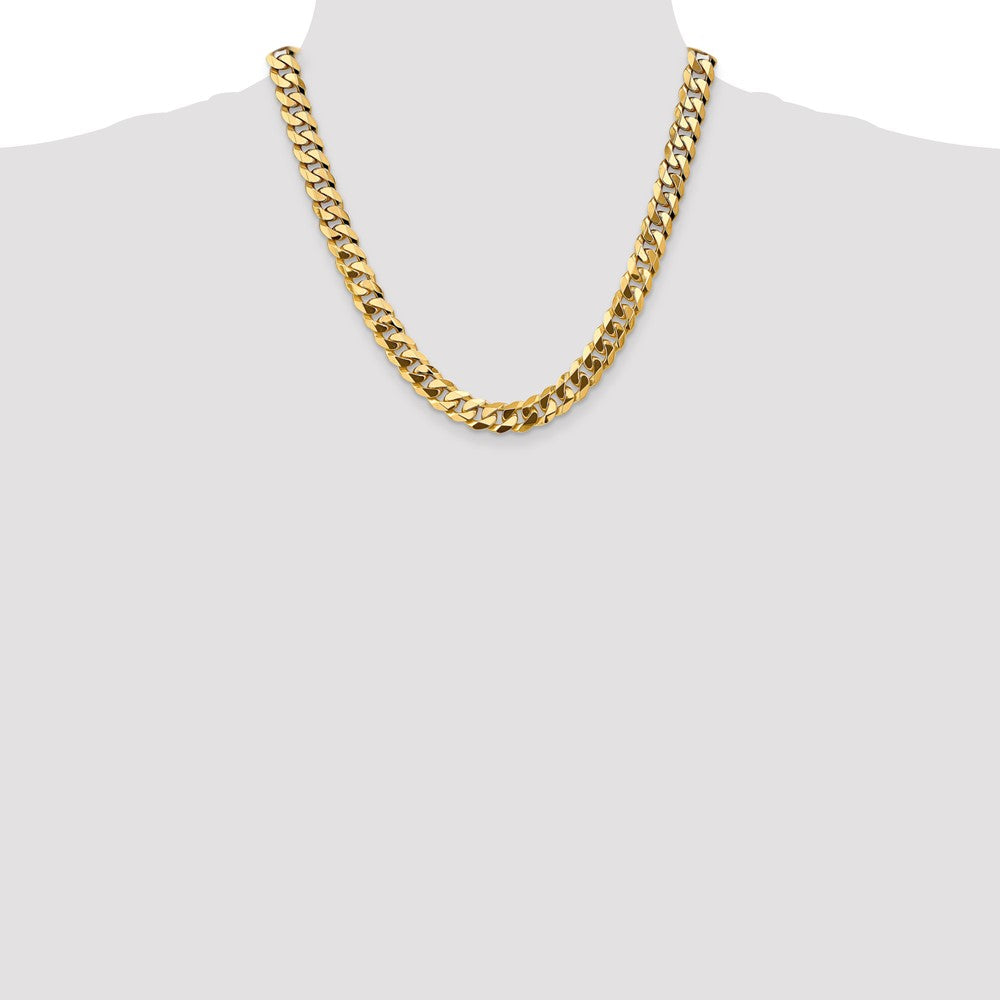 Flat Beveled Curb with Lobster Clasp Chain - WBC