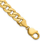 Flat Beveled Curb with Lobster Clasp Bracelet - WBC