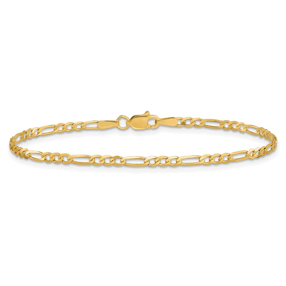 Flat Figaro with Lobster Clasp Anklet - WBC
