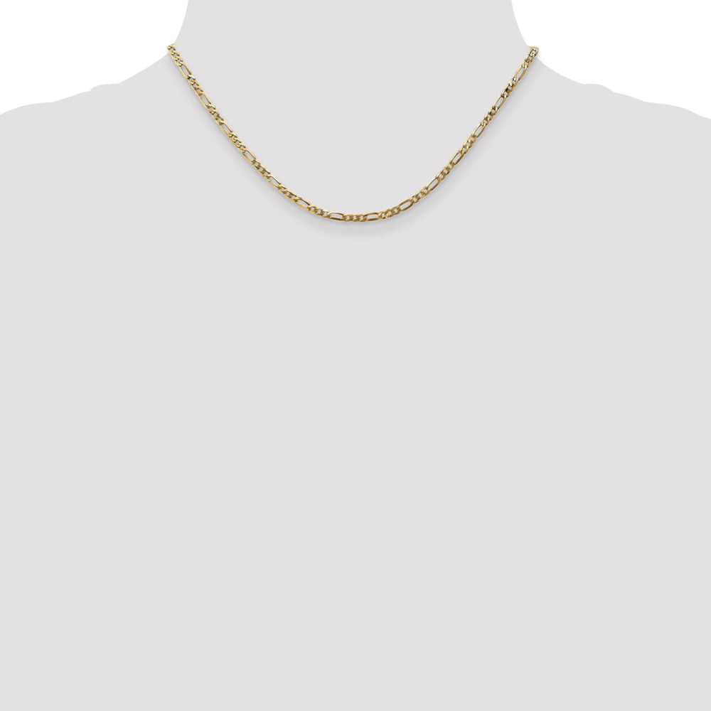 Flat Figaro with Lobster Clasp Chain - WBC