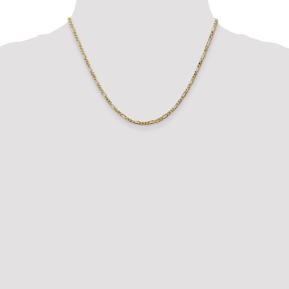 Flat Figaro with Lobster Clasp Chain - WBC