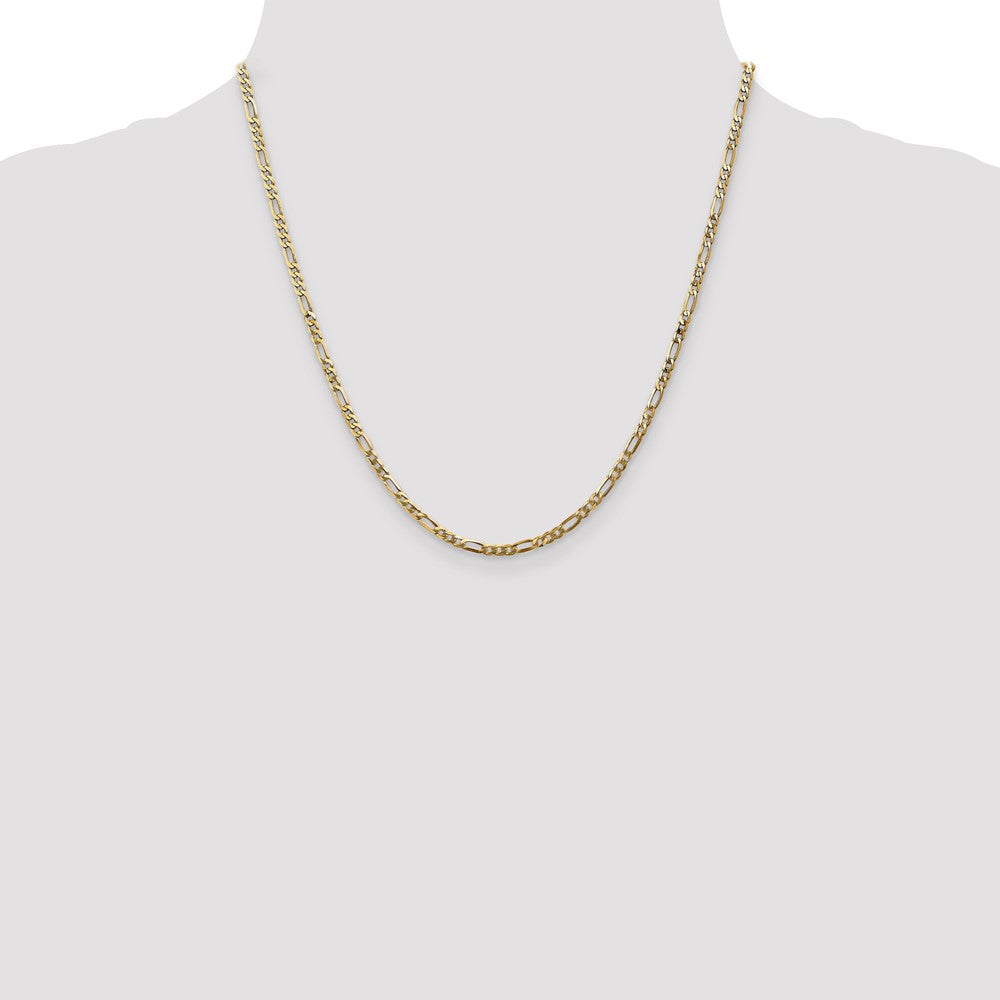 Flat Figaro with Lobster Clasp Chain - WBC