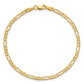 Flat Figaro with Lobster Clasp Bracelet - WBC