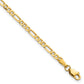 Flat Figaro with Lobster Clasp Bracelet - WBC