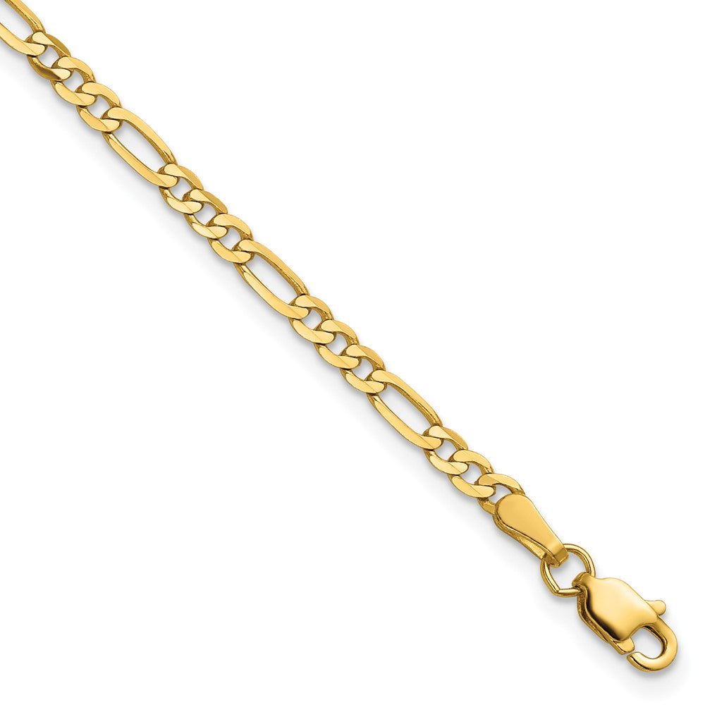 Flat Figaro with Lobster Clasp Bracelet - WBC