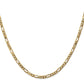 Flat Figaro with Lobster Clasp Chain - WBC
