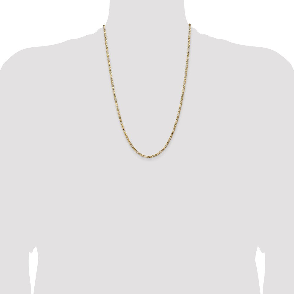 Flat Figaro with Lobster Clasp Chain - WBC