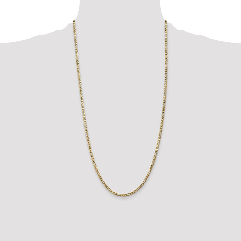 Flat Figaro with Lobster Clasp Chain - WBC