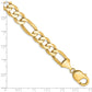 Flat Figaro with Lobster Clasp Bracelet - WBC